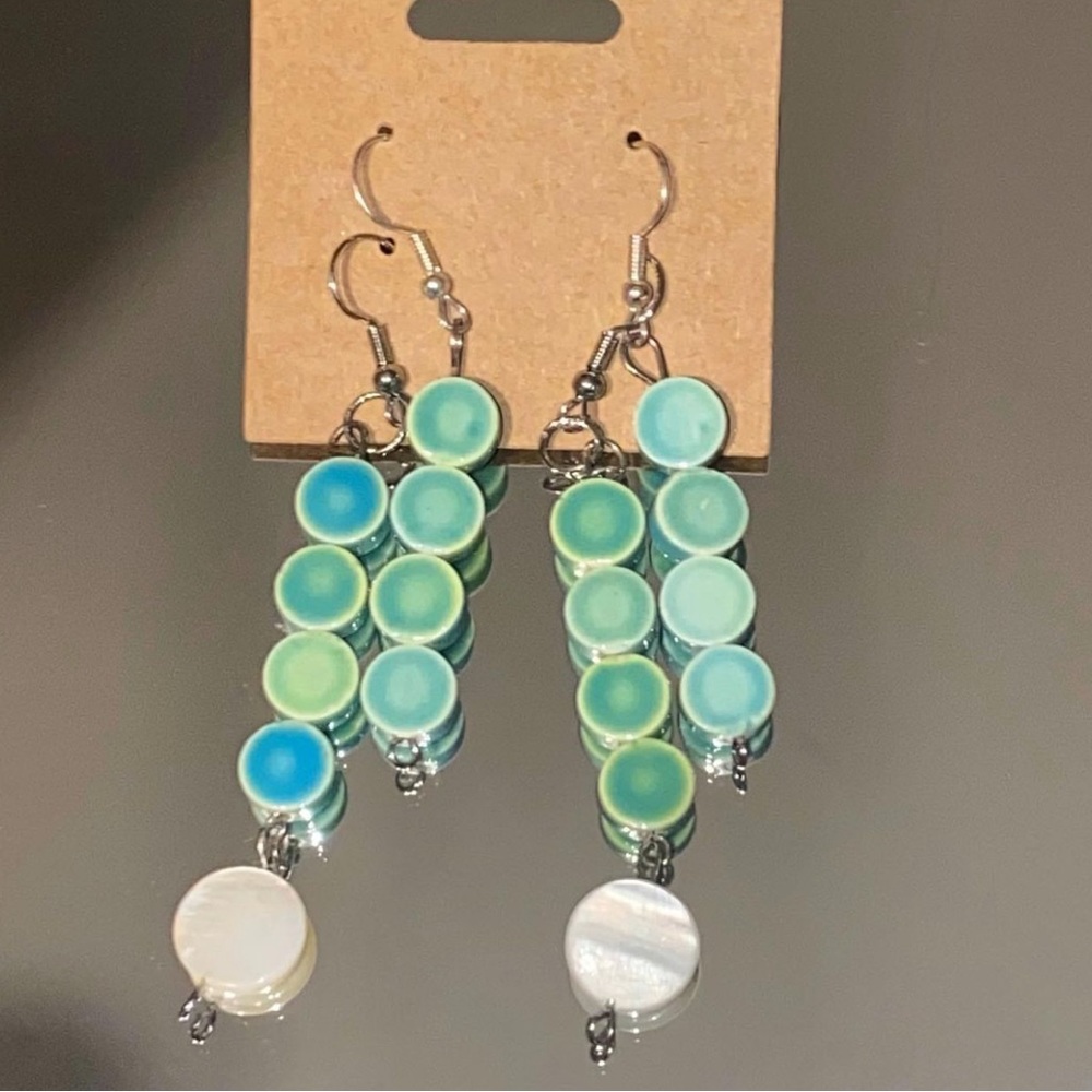 Glass bead earrings